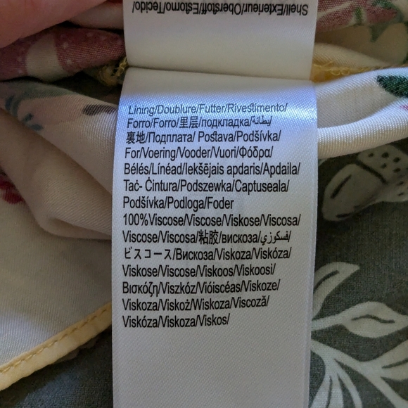 💛🏵️ Farm Rio 100% Viscose Floral Long-Sleeve Cutout Maxi Dress, M, NWT - Picture 8 of 17